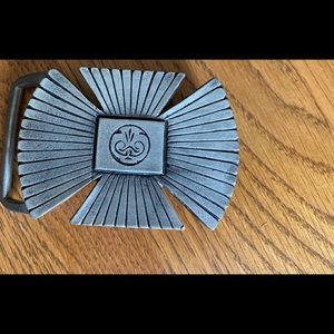 Old metal belt buckle.